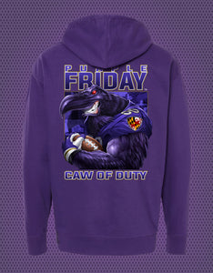 'Caw of Duty' Purple Hoodie