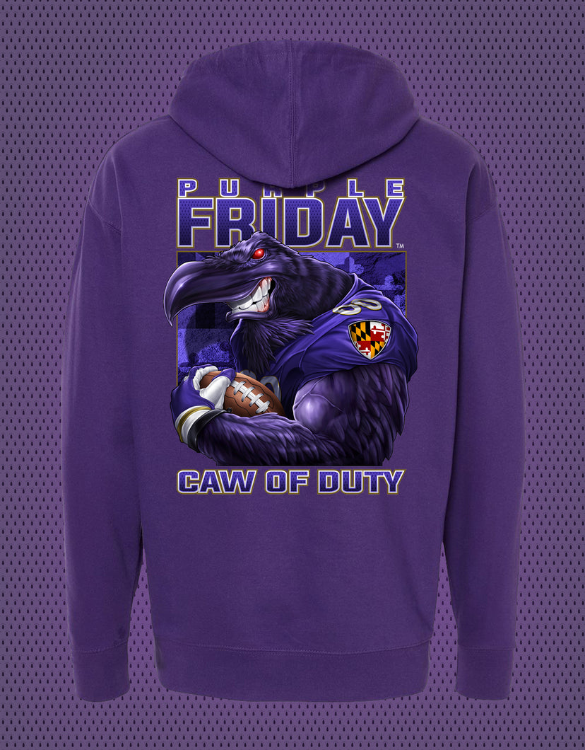 'Caw of Duty' Purple Hoodie