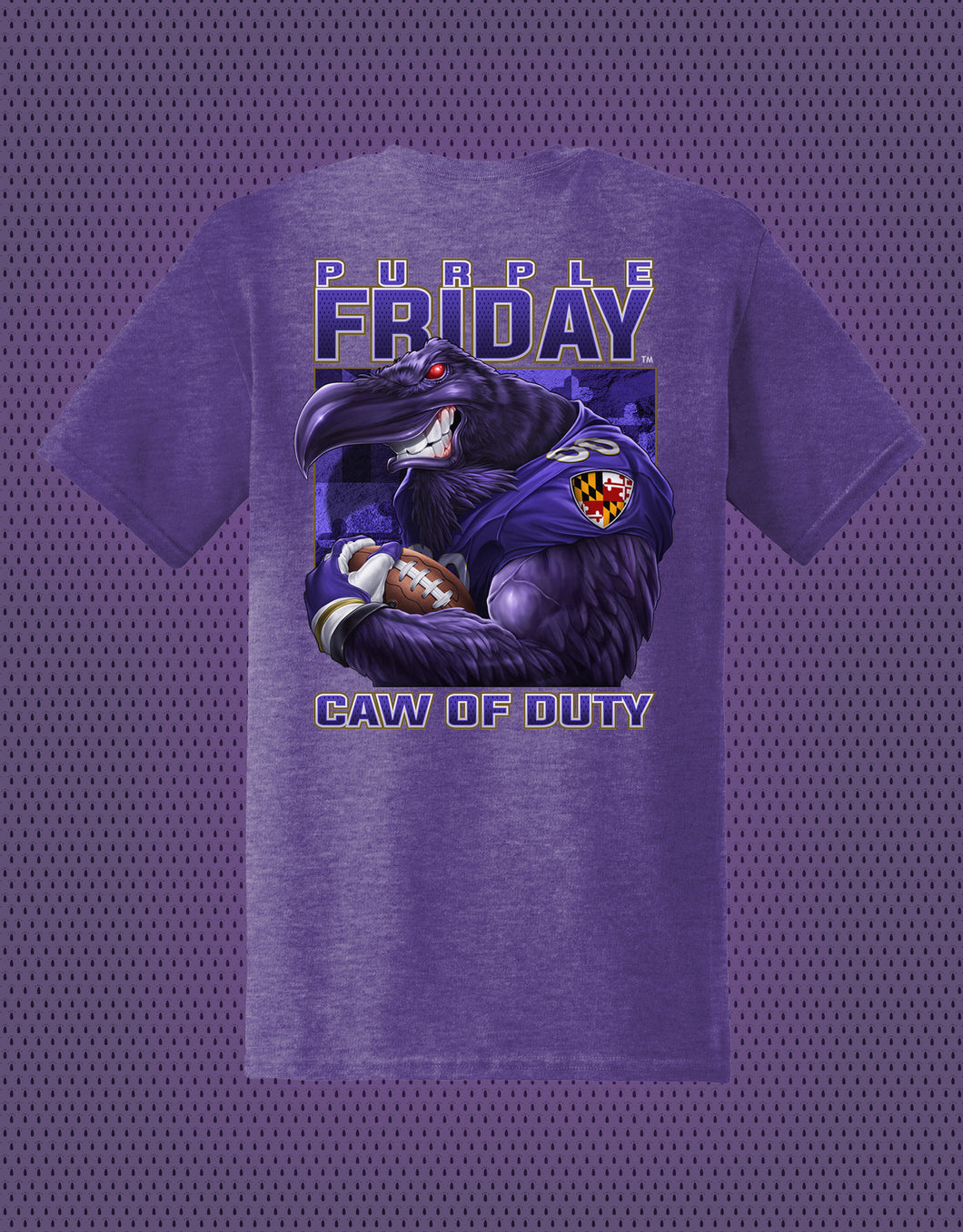 'Caw of Duty' Heather Purple Shirt